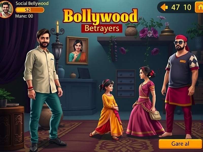 Bollywood Betrayers gameplay screenshot showing character selection